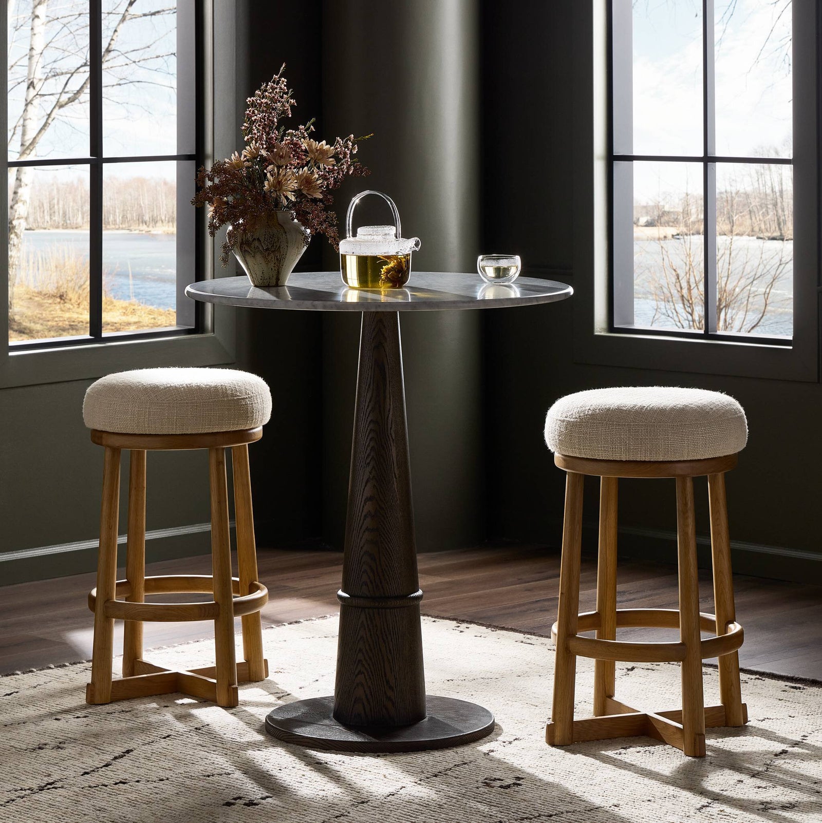 Four Hands - Staria Swivel Stool - 246990-001 | American Home Furniture