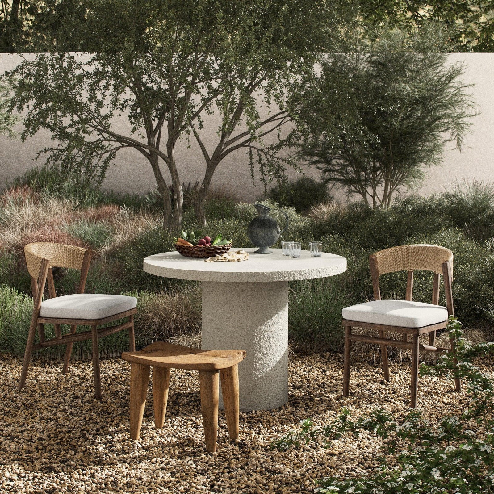 Four Hands - Otero Outdoor Round Dining Table - 247555-001 | American Home Furniture