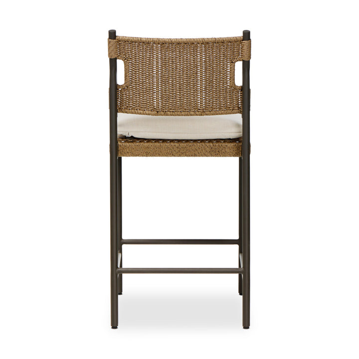 Four Hands - Miller Outdoor Woven Stool - 248031-002 | American Home Furniture