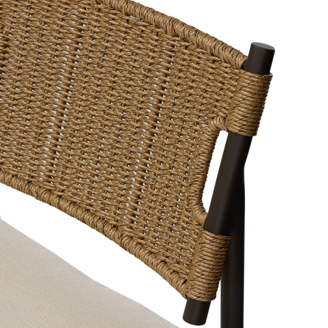 Four Hands - Miller Outdoor Woven Stool - 248031-002 | American Home Furniture