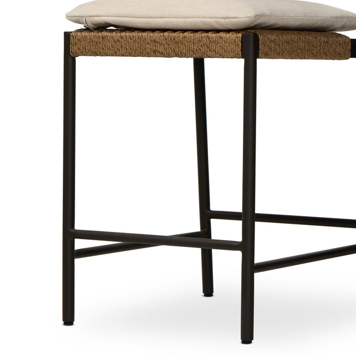 Four Hands - Miller Outdoor Woven Stool - 248031-002 | American Home Furniture