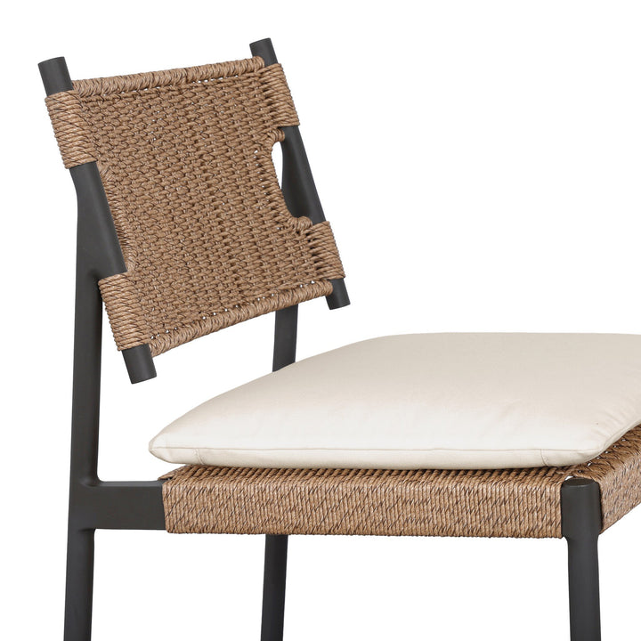 Four Hands - Miller Outdoor Woven Stool - 248031-002 | American Home Furniture