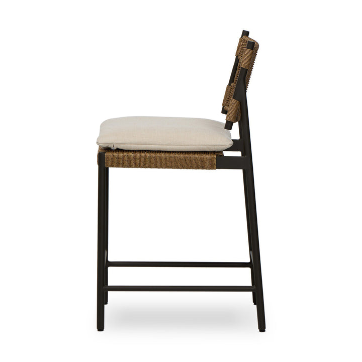 Four Hands - Miller Outdoor Woven Stool - 248031-002 | American Home Furniture