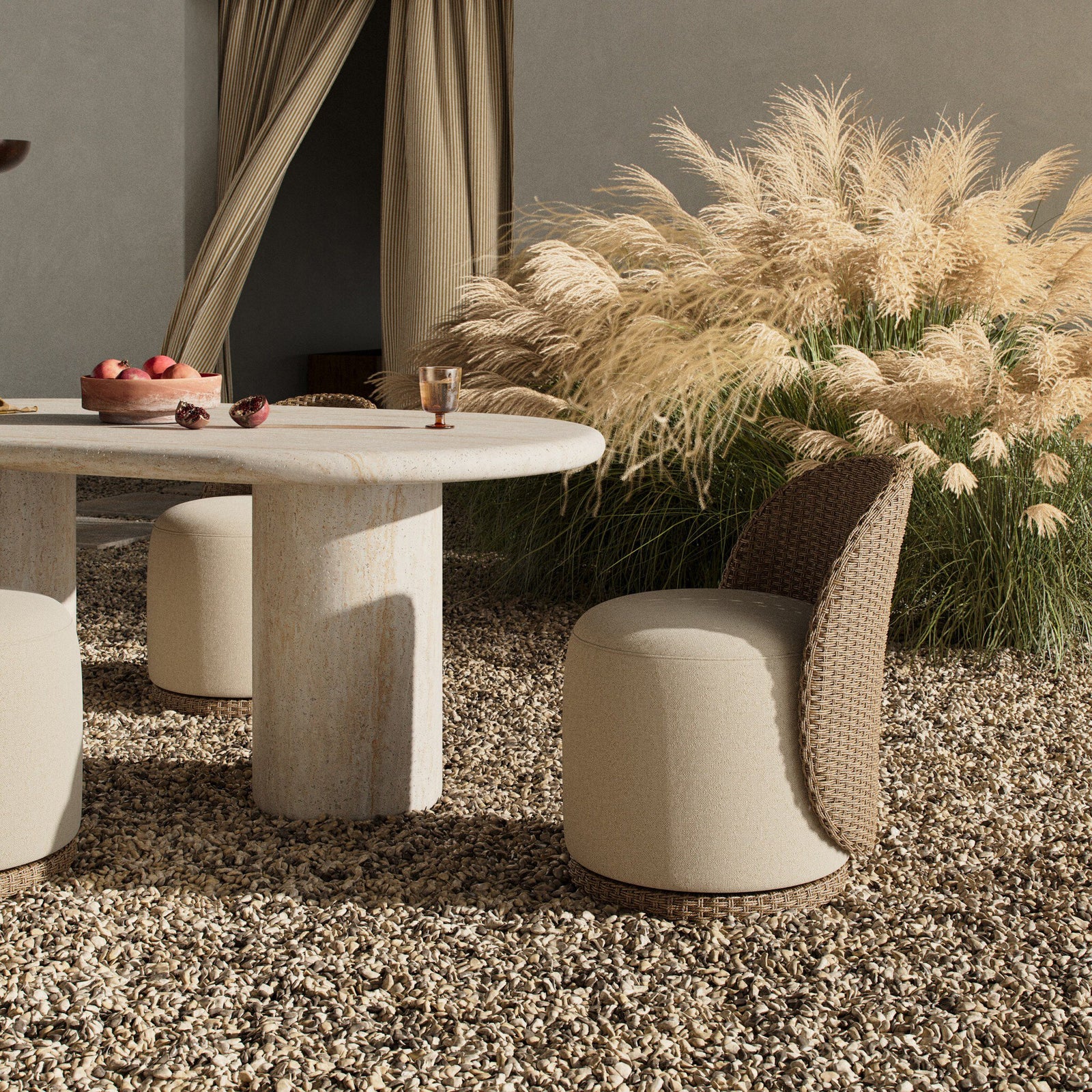 Four Hands - Quaid Outdoor Woven Dining Chair - 248905-001 | American Home Furniture