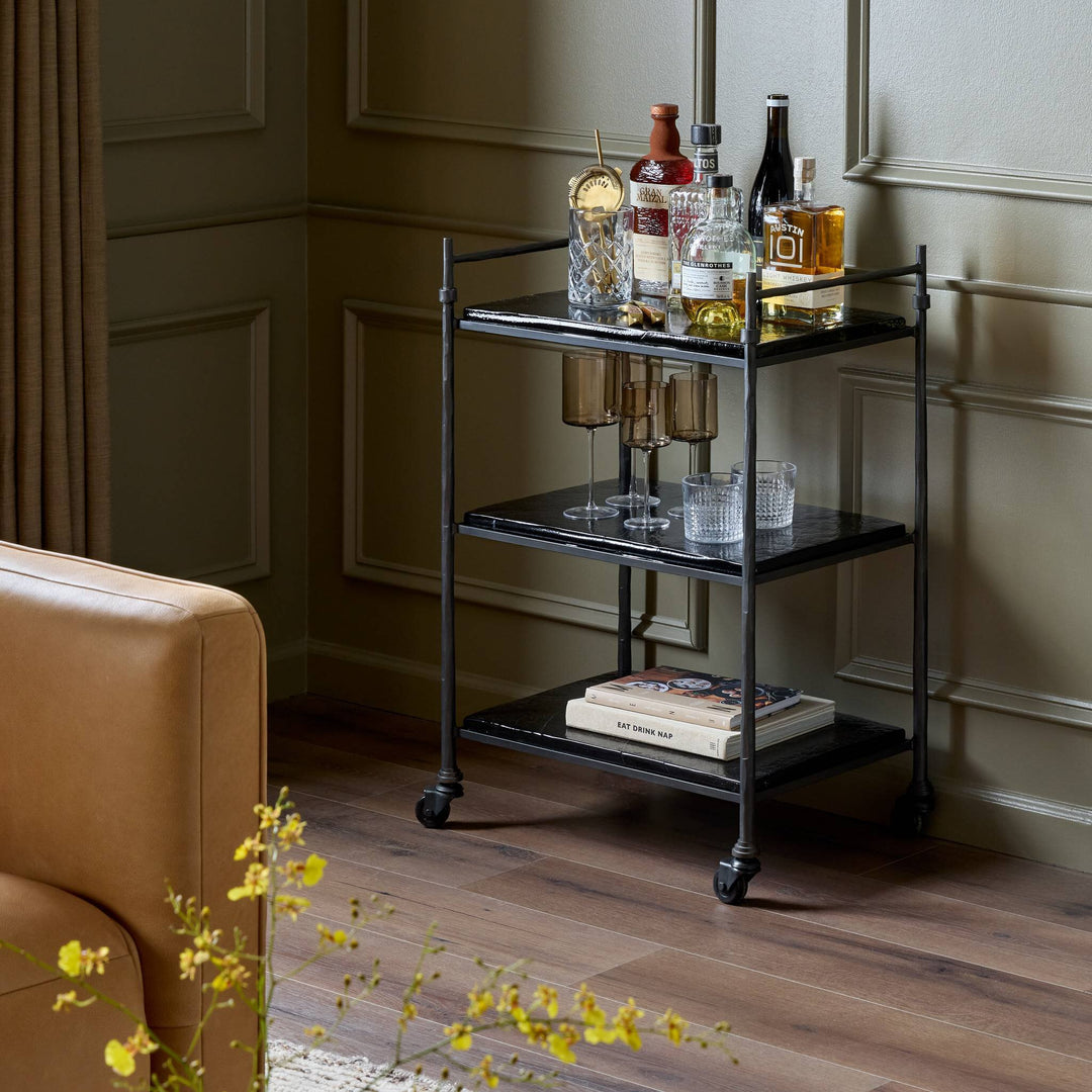 Four Hands - Teagan Bar Cart - 248922-001 | American Home Furniture