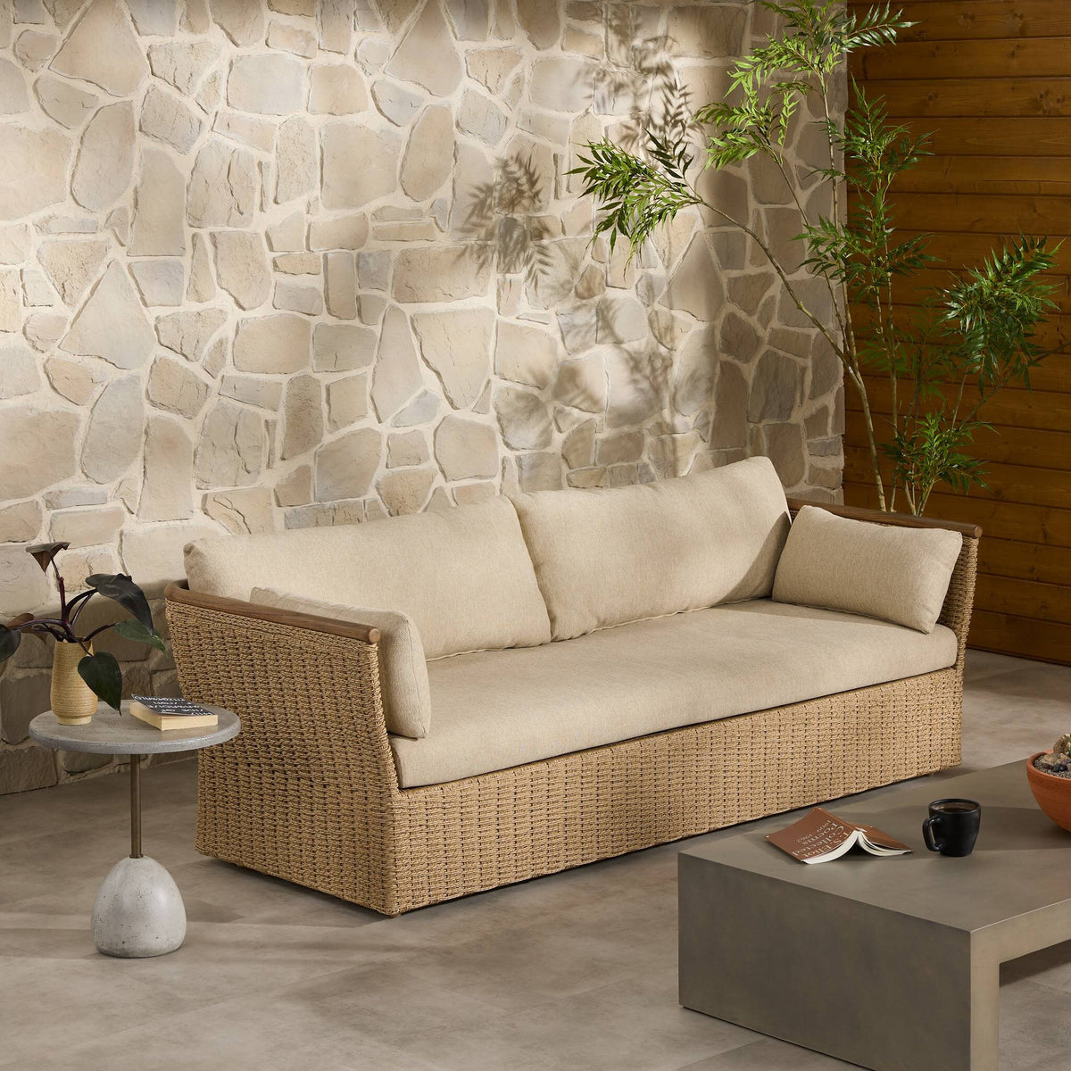 Four Hands - Elmira Outdoor Sofa 86" - 248993-001 | American Home Furniture