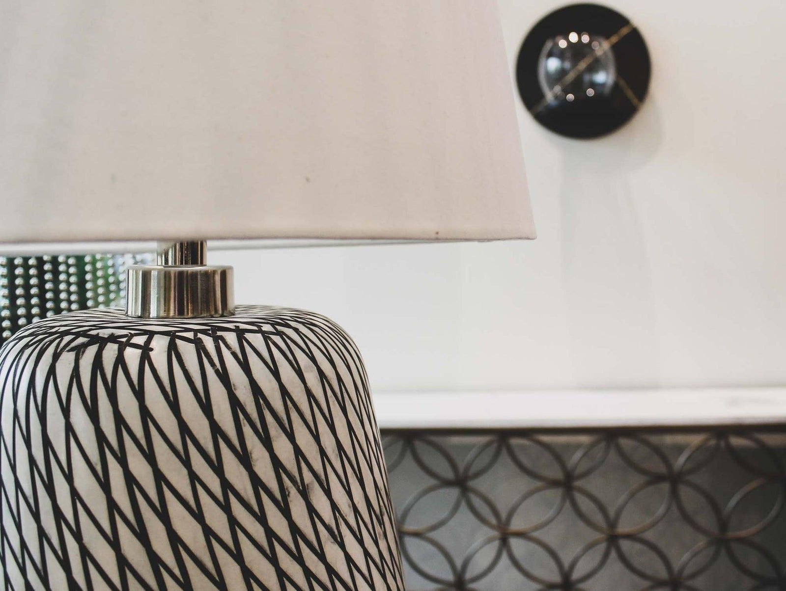 LH Home Skye Swirl Lamp TABLE LAMPS