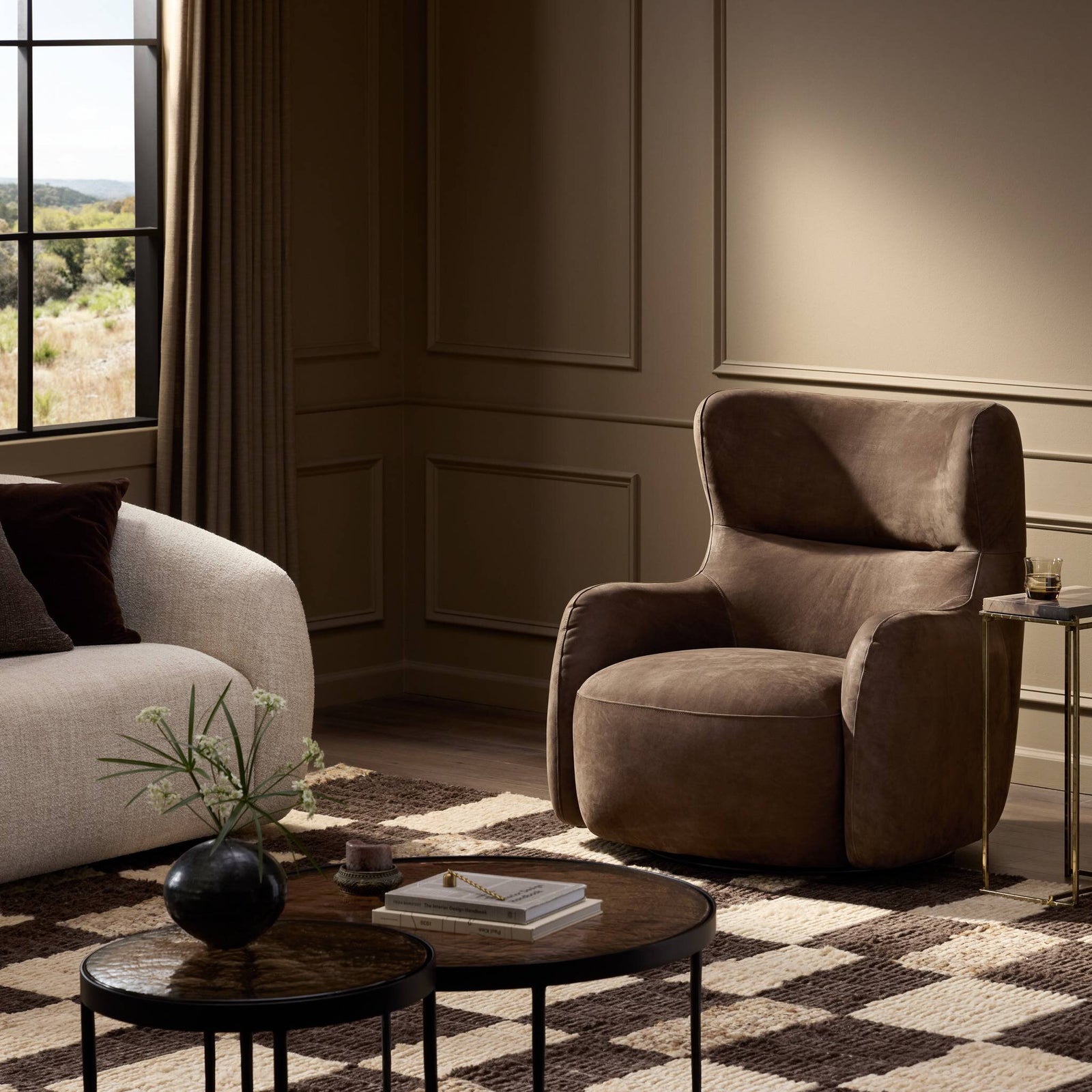 Four Hands - Mardell Swivel Chair - 249240-002 | American Home Furniture