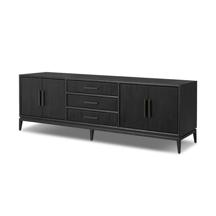 Rosenell Media Console - AmericanHomeFurniture