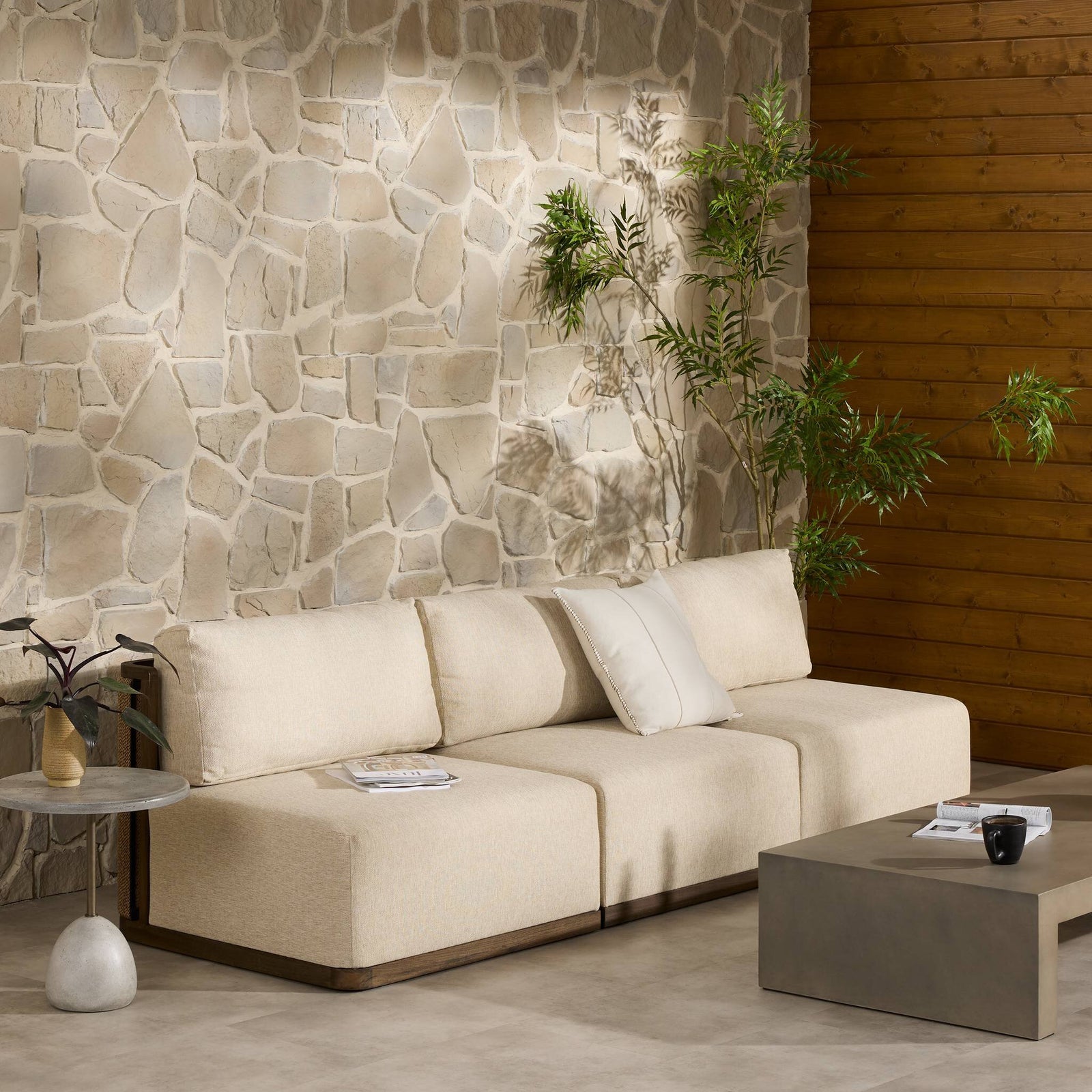 Four Hands - Brio Outdoor 3 PC Sectional - 249653-002 | American Home Furniture