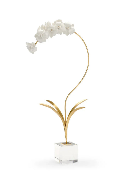 Chelsea House Large Orchid On Stand FAUX PLANTS + FLORALS