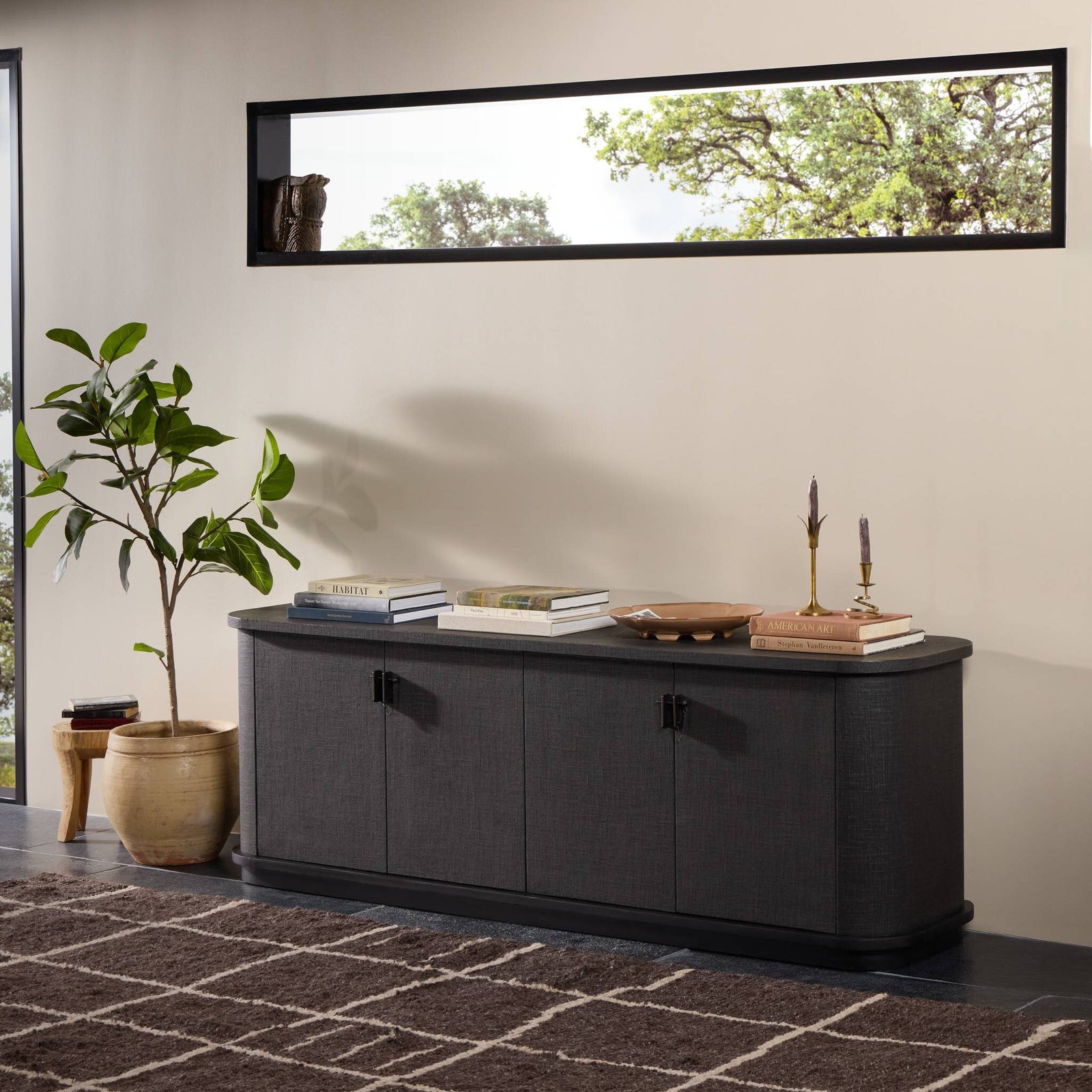 Four Hands - Berlin Media Console - 250115-001 | American Home Furniture