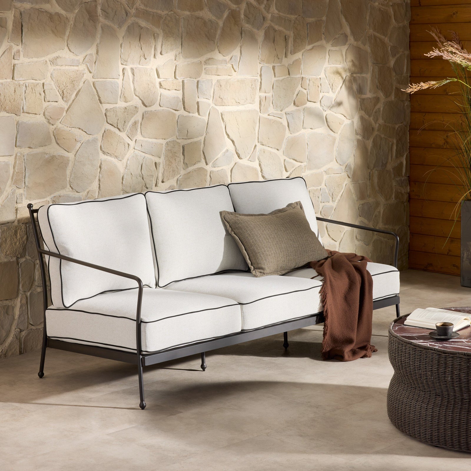 Four Hands - Tally Outdoor Sofa 76" - 250711-001 | American Home Furniture