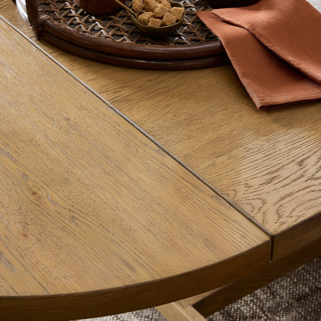 Four Hands - Blinn Oval Leaf Extension Dining Table - 250792-001 | American Home Furniture