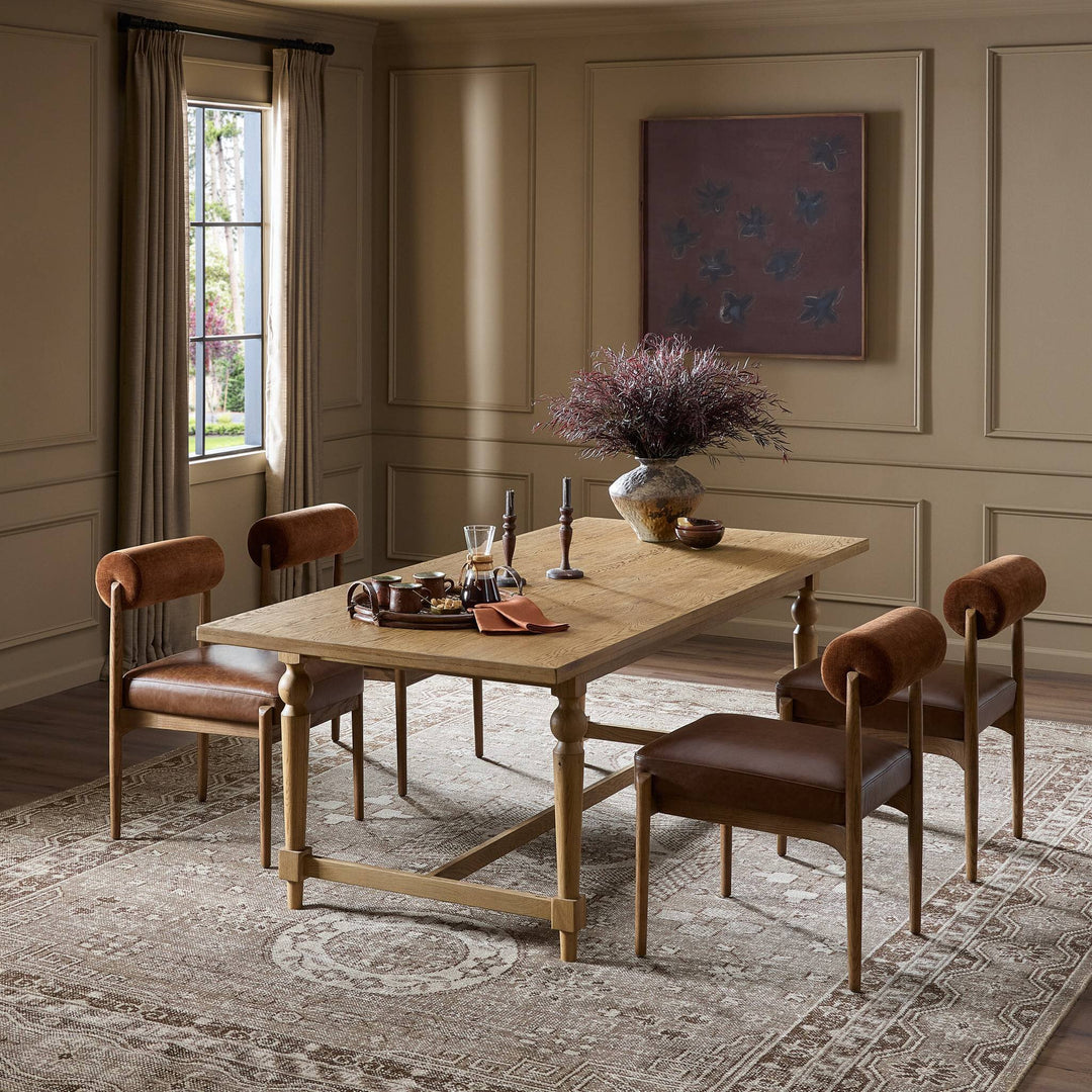 Four Hands - Blinn Oval Leaf Extension Dining Table - 250792-001 | American Home Furniture