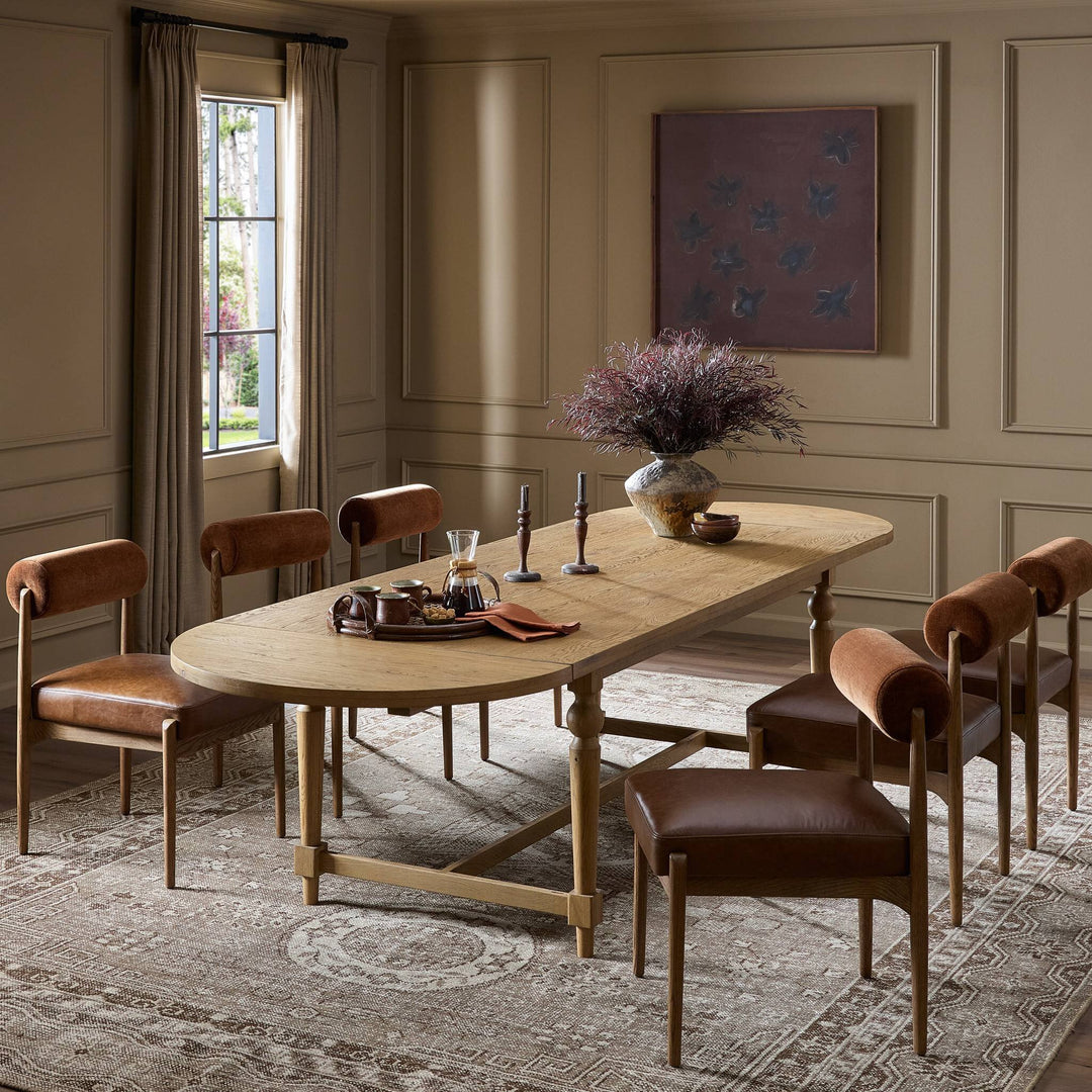 Four Hands - Blinn Oval Leaf Extension Dining Table - 250792-001 | American Home Furniture