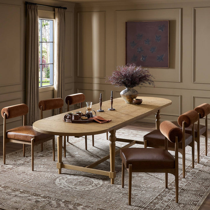 Four Hands - Blinn Oval Leaf Extension Dining Table - 250792-001 | American Home Furniture
