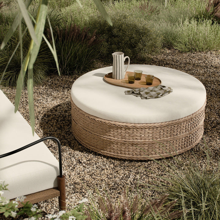 Four Hands - Rowan Outdoor Ottoman - 251182-001 | American Home Furniture