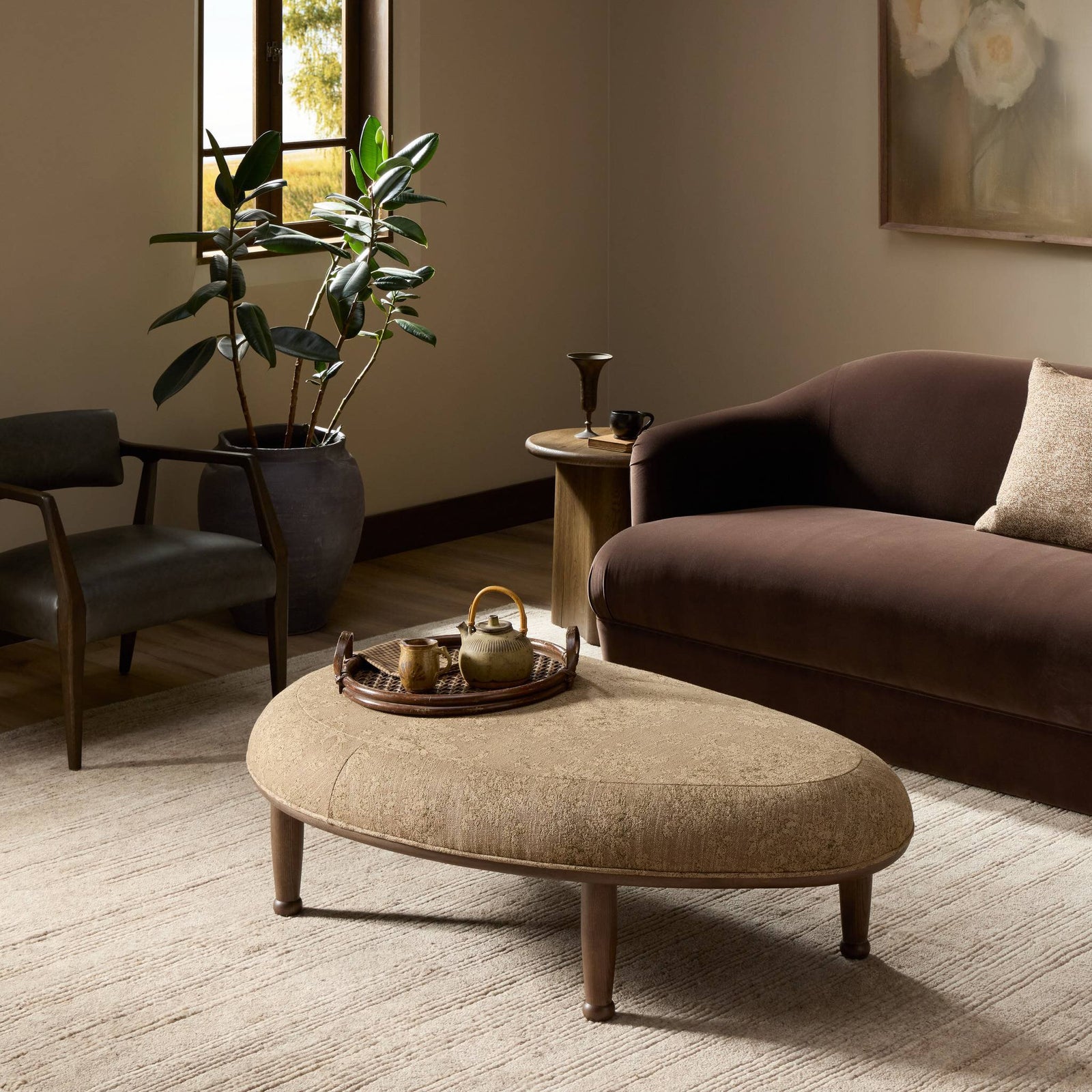 Four Hands - Chovan Ottoman - 251234-001 | American Home Furniture