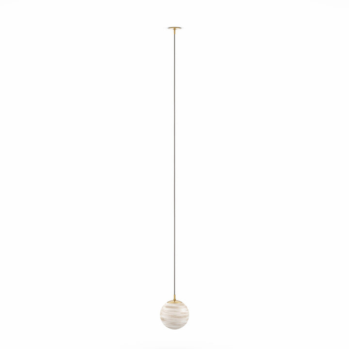 Four Hands - Marbled Globe 300 Pendant - 251725-001 | American Home Furniture