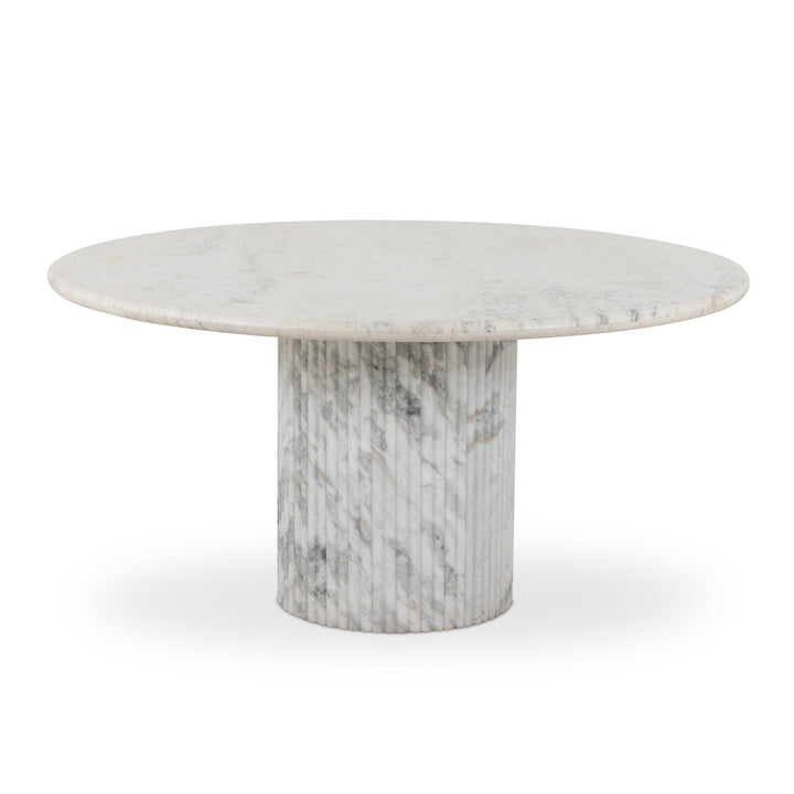 Polished White Marble w/ Sealant