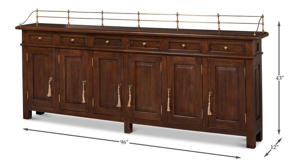 American Home Furniture | Sarreid - Covent Gardens Sideboard - Walnut