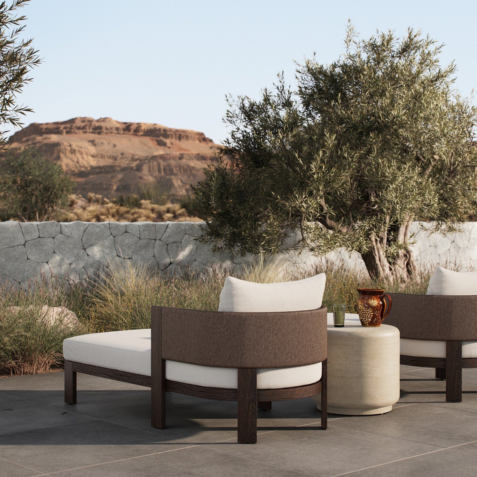 Four Hands - Delancy Outdoor Chaise - 253144-001 | American Home Furniture