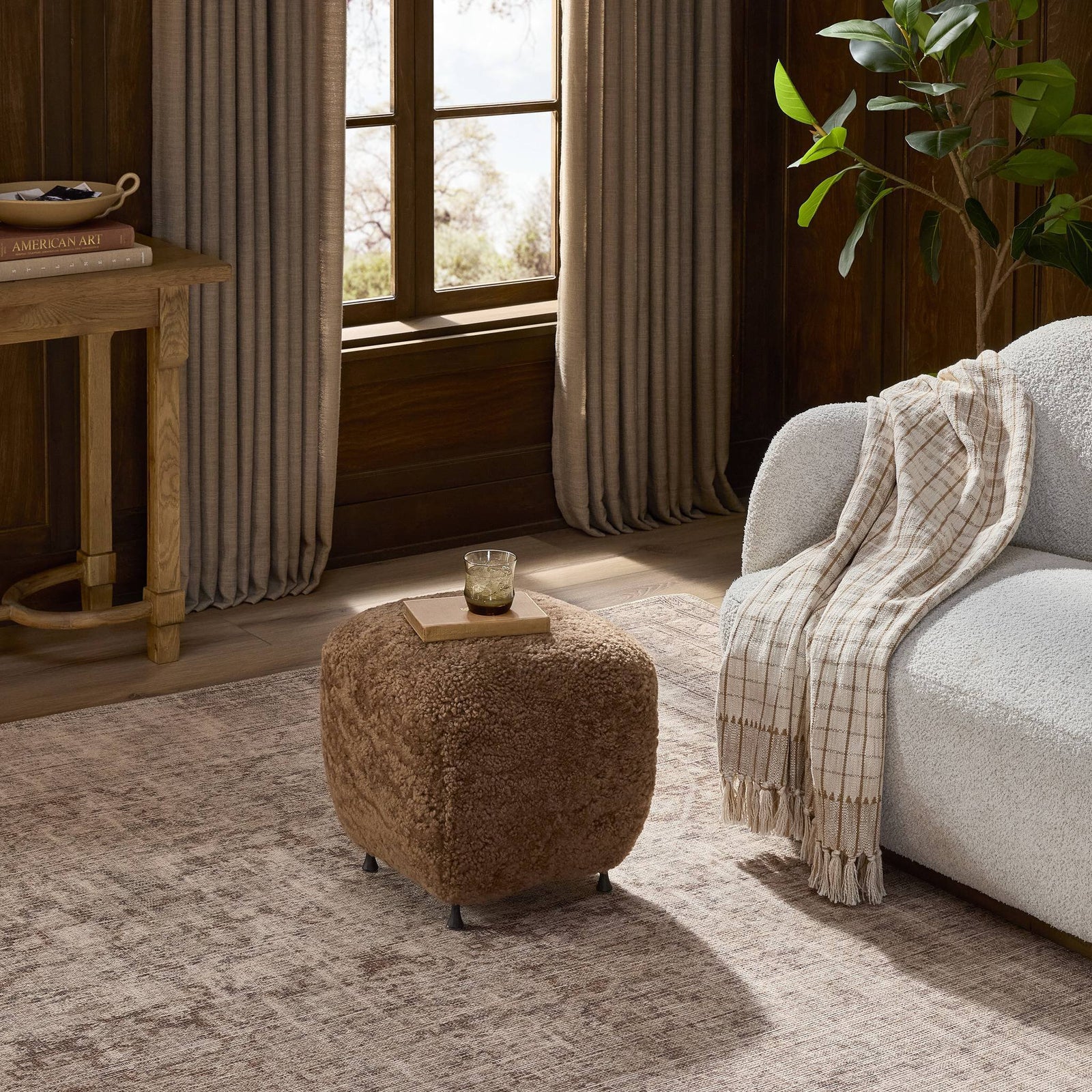 Four Hands - Joey Ottoman - 253374-001 | American Home Furniture