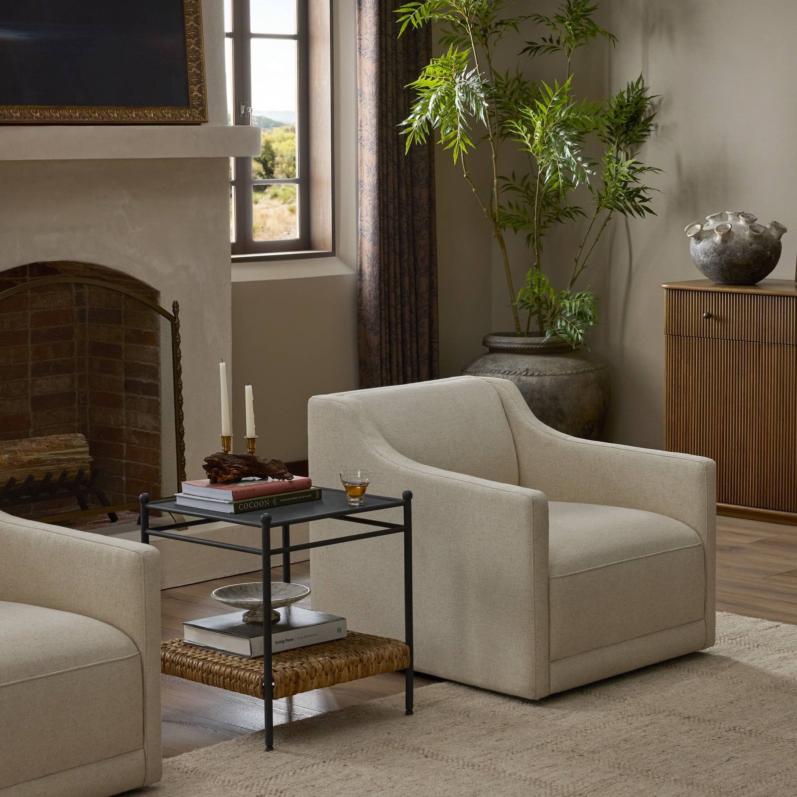 Four Hands - Gianna Swivel Chair - 253430-002 | American Home Furniture