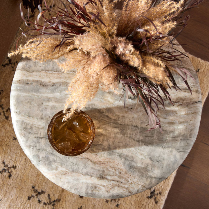 Four Hands - Waylie Small Marble End Table - 253434-001 | American Home Furniture
