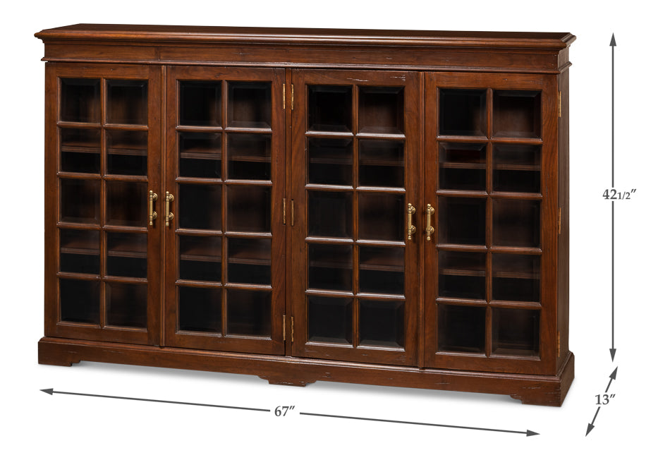 American Home Furniture | Sarreid - Carmel-By-The-Sea Bookcase - Walnut