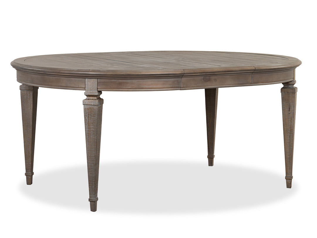 Lancaster Dovetail Grey Extendable Round Dining Table - D4352-25