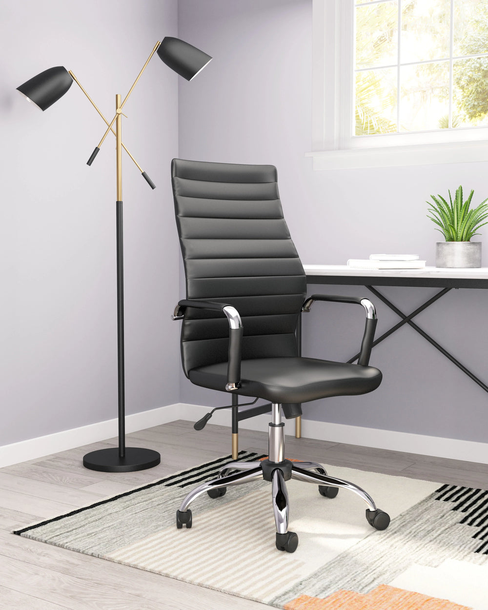 Primero Office Chair Black - AmericanHomeFurniture