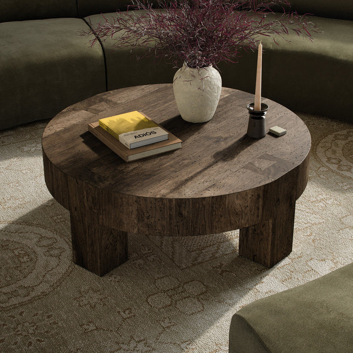 Four Hands - Abaso Round Coffee Table 42" - 255504-002 | American Home Furniture
