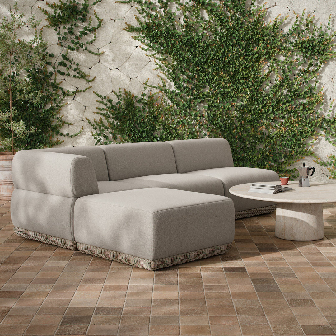 Four Hands - Evander Outdoor Ottoman Piece - 255899-001 | American Home Furniture