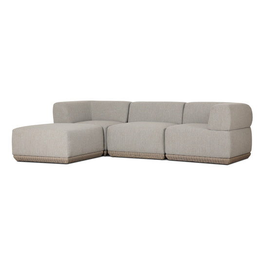 Four Hands - Evander Outdoor 3 Pc Sectional w/ Ottoman - 255899-001 | American Home Furniture