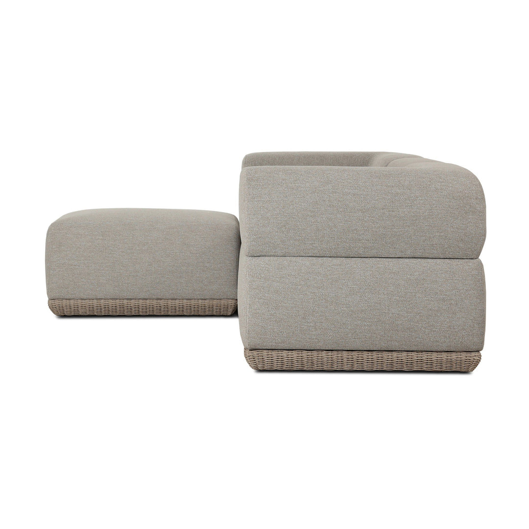 Four Hands - Evander Outdoor 3 Pc Sectional w/ Ottoman - 255899-001 | American Home Furniture