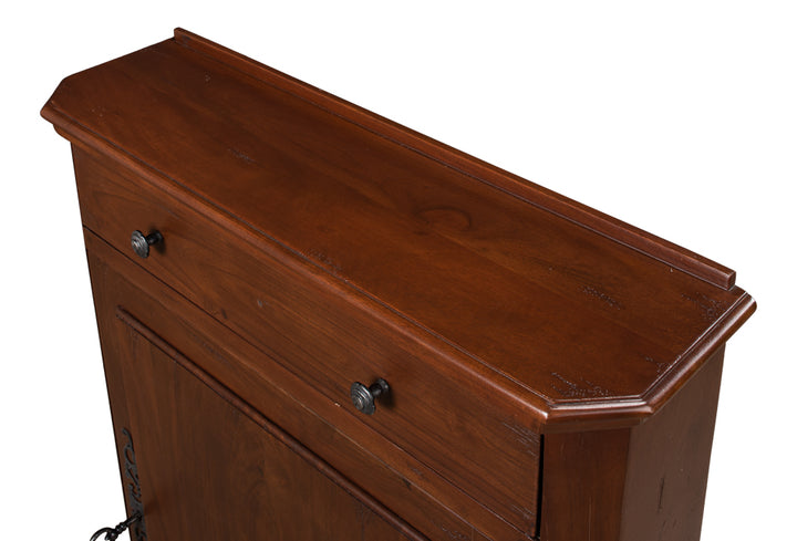 American Home Furniture | Sarreid - Dante Hall Cabinet - Walnut