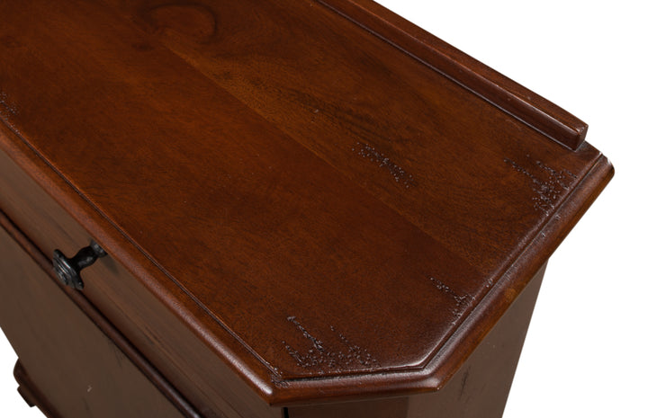 American Home Furniture | Sarreid - Dante Hall Cabinet - Walnut