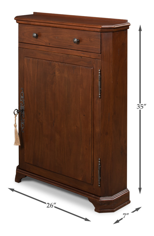 American Home Furniture | Sarreid - Dante Hall Cabinet - Walnut