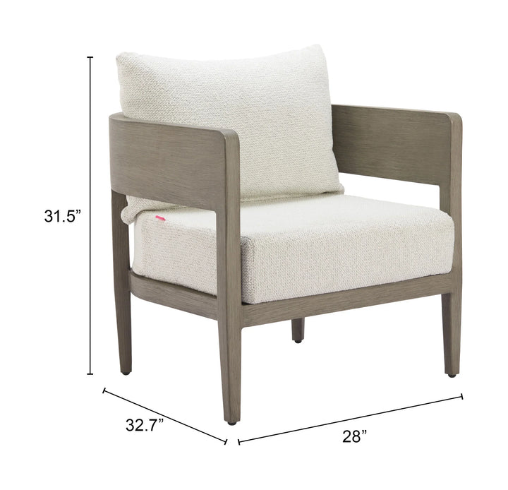 Foret Armchair Beige - AmericanHomeFurniture