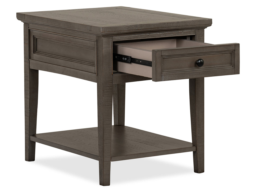 Paxton Place Dovetail Grey Rectangular End Table - T4805-03