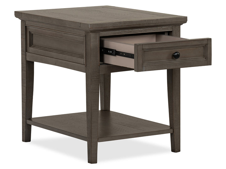 Paxton Place Dovetail Grey Rectangular End Table - T4805-03