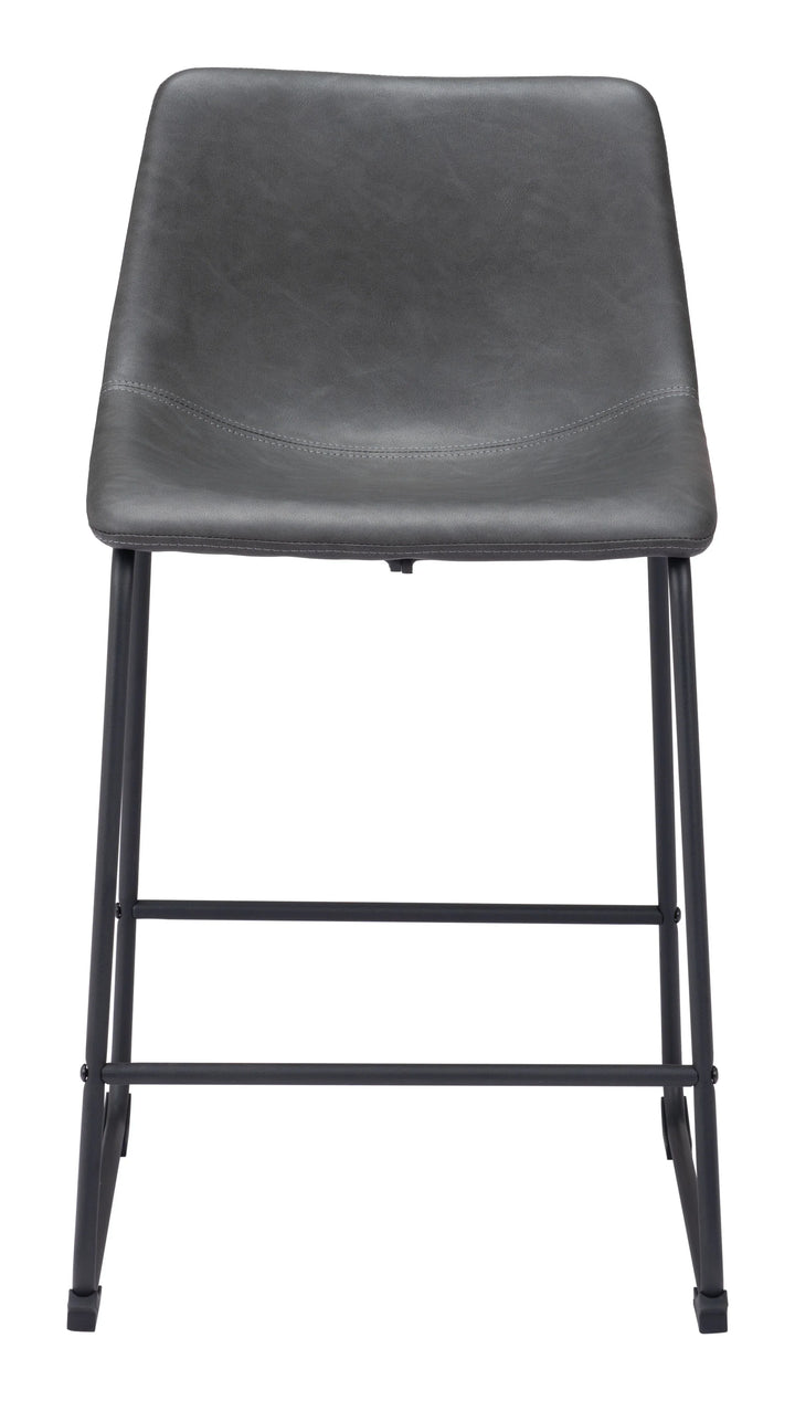 Smart Counter Stool (Set of 2) Charcoal - AmericanHomeFurniture