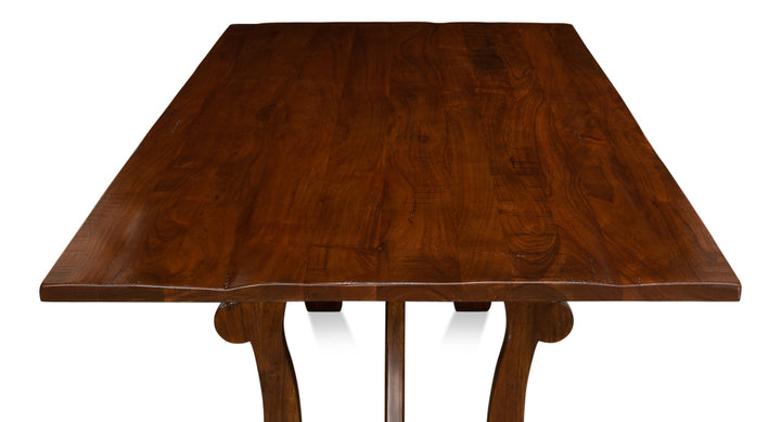 American Home Furniture | Sarreid - Calambac Dining Table - Walnut