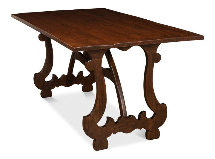 American Home Furniture | Sarreid - Calambac Dining Table - Walnut