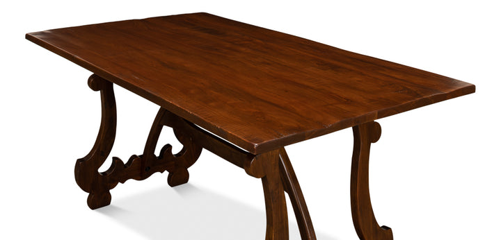 American Home Furniture | Sarreid - Calambac Dining Table - Walnut