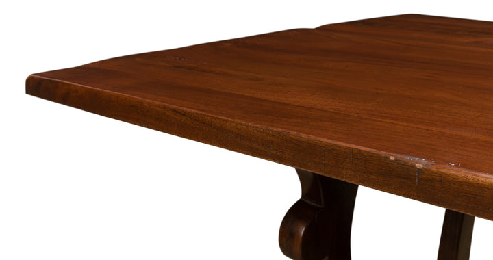 American Home Furniture | Sarreid - Calambac Dining Table - Walnut