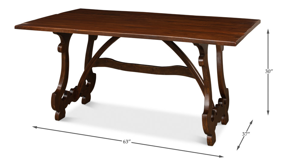 American Home Furniture | Sarreid - Calambac Dining Table - Walnut