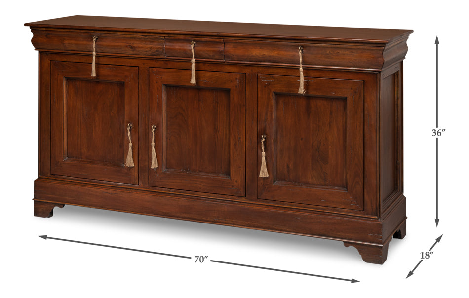 American Home Furniture | Sarreid - Cafe Au Lait Buffet - Walnut